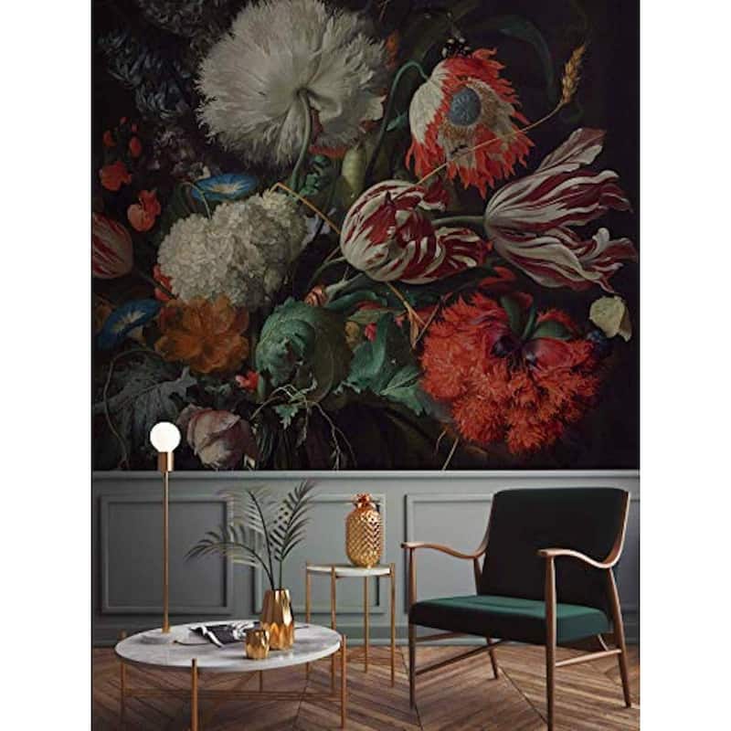 GK Wall Design Red Tulip Flower Floral Peel&Stick Wallpaper