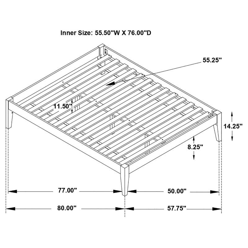 Hounslow Transitional Universal Platform Bed