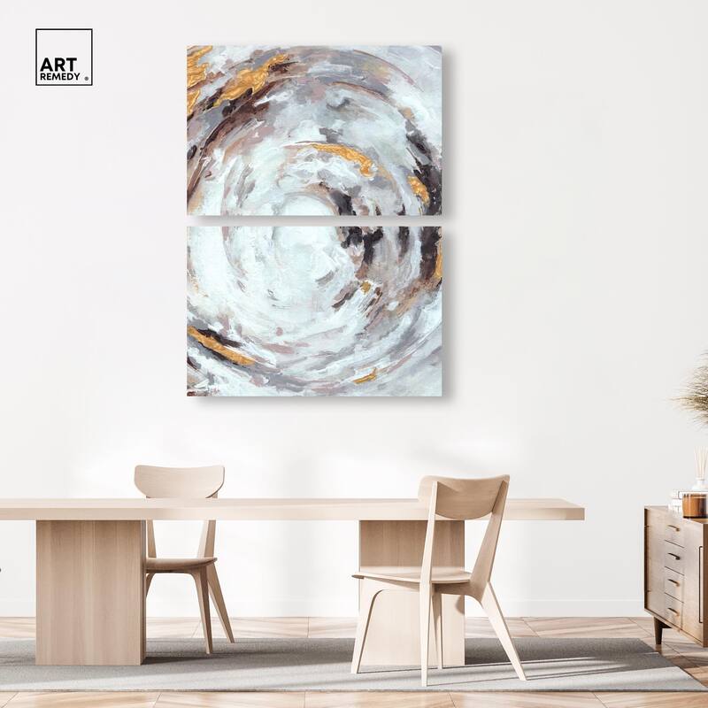 Cyclone Art Canvas Set of 2 by Art Remedy, Gallery Wrapped