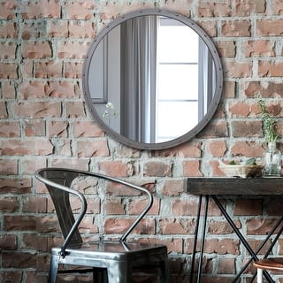 Allan Andrews Metal Framed Industrial Mirror with Rivet Details