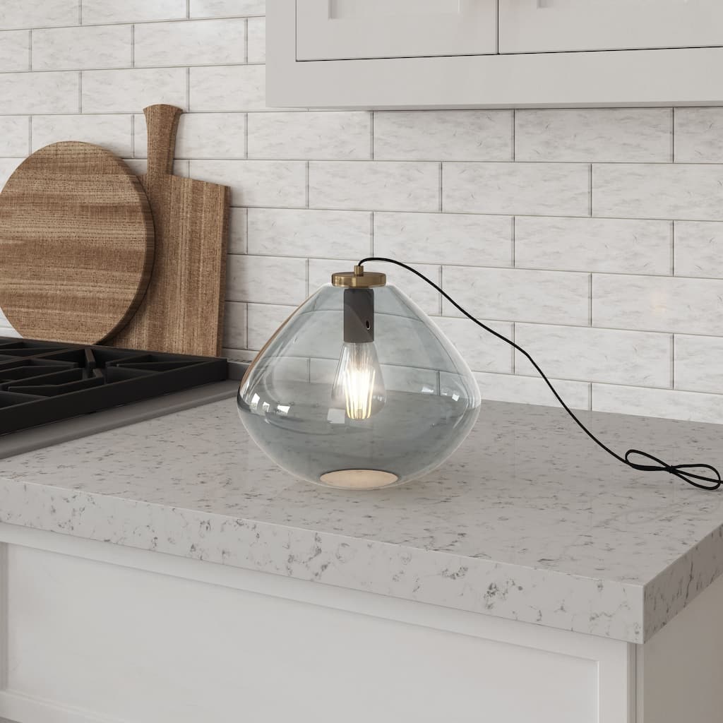 Brio Lighting Phoebe - Glass Mini Pendant - Gold