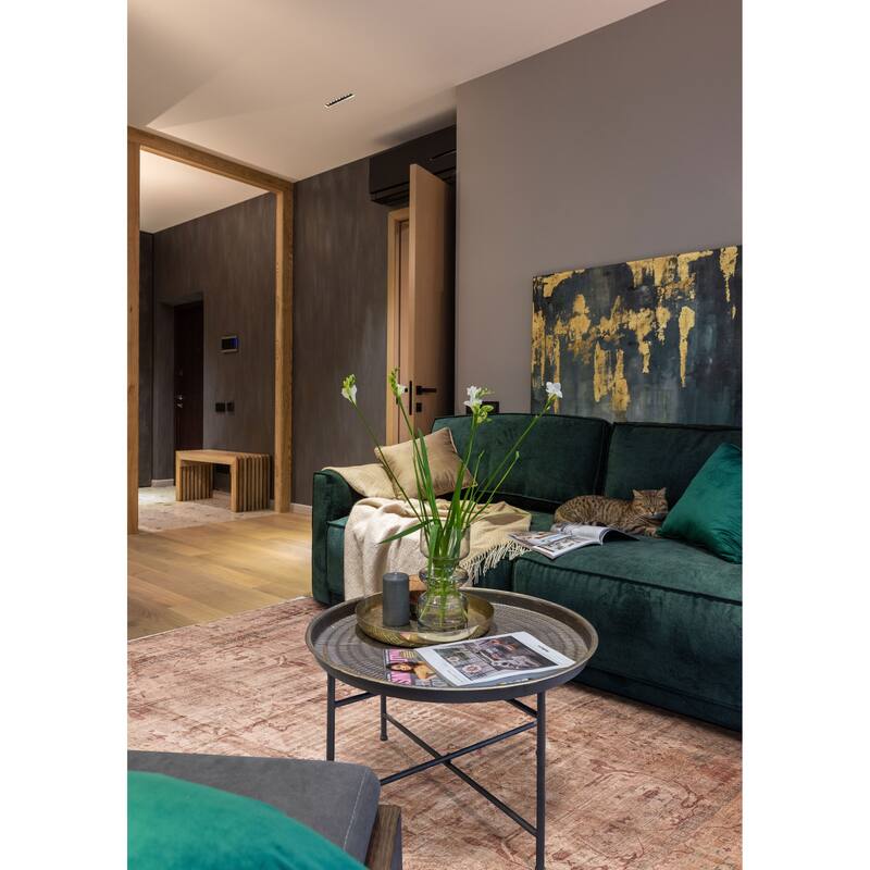 ECARPETGALLERY Hand-knotted Vibrance Brown Wool Rug - 11'0 x 12'10