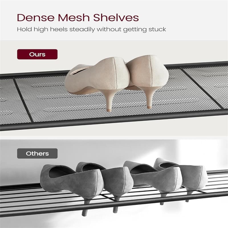 INDESTIC Shoe Rack - 36.4"D x 11.8"W x 39.4"H