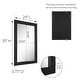 preview thumbnail 18 of 16, Shorewood Square Bathroom Soft Matte Black Mirror