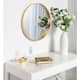 Kate and Laurel Travis 25.6" Round Accent Wall Mirror