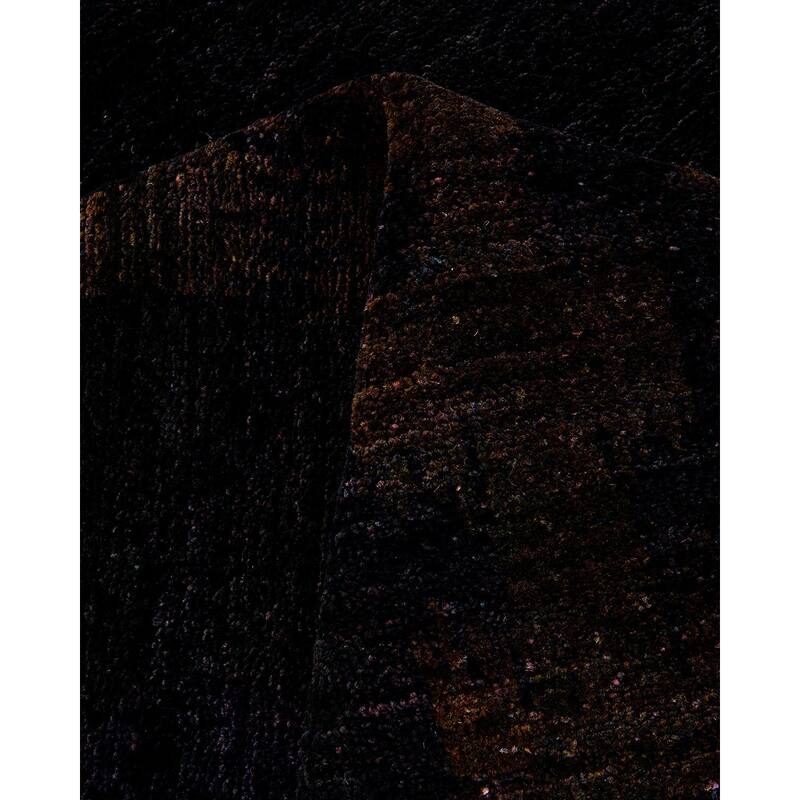 Vibrance, One-of-a-Kind Hand-Knotted Area Rug - Black, 7' 10" x 14' 4" - 7' 10" x 14' 4"