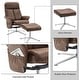 preview thumbnail 25 of 26, MCombo Swivel Recliner with Ottoman, Modern Armchair with Heavy Duty Aluminum Base
