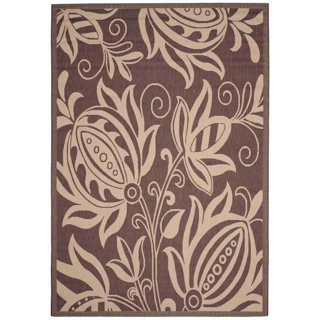 SAFAVIEH Courtyard Leatrice Indoor/ Outdoor Patio Backyard Rug