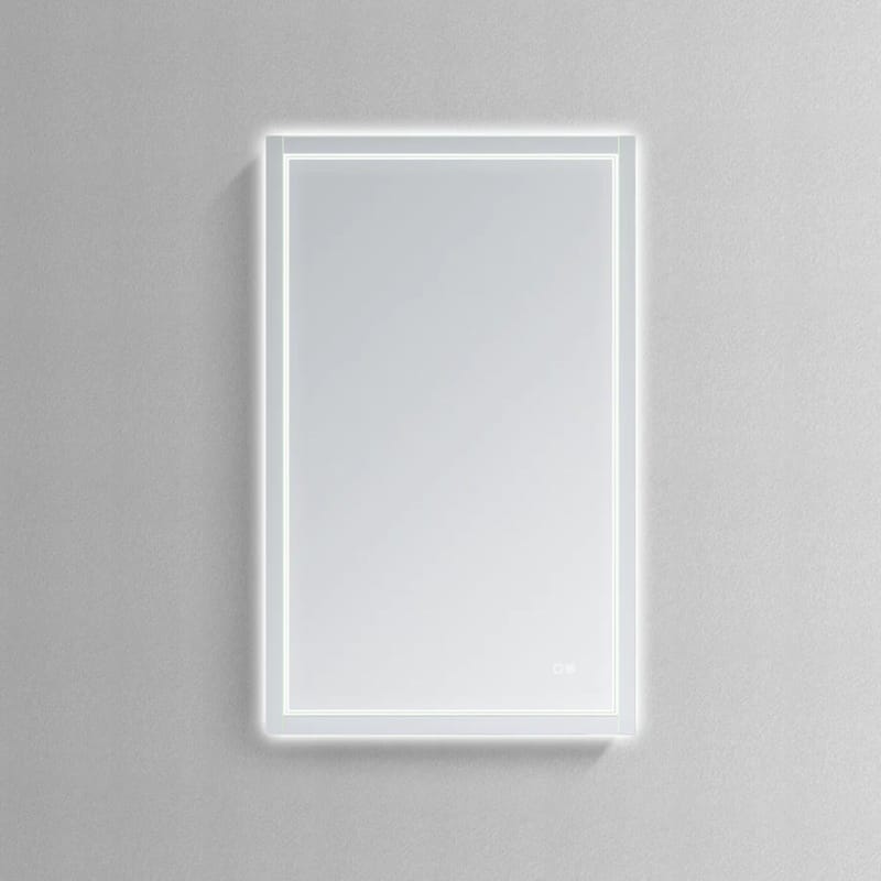 Modern Mirrors Altalune Wall Mountable Frameless LED Vanity Mirror with Defogger, Makeup Mirror for Bedroom, and Bathroom - 55*36