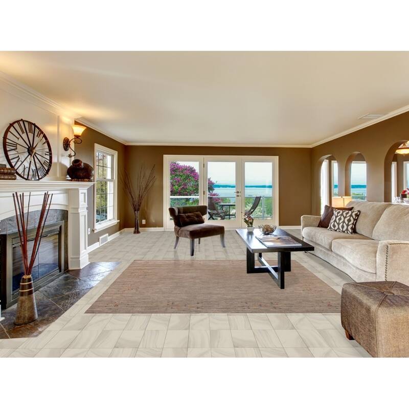 Striped Tribal Gabbeh Square Area Rug Handmade Wool Carpet - 8'0" X 7'11"