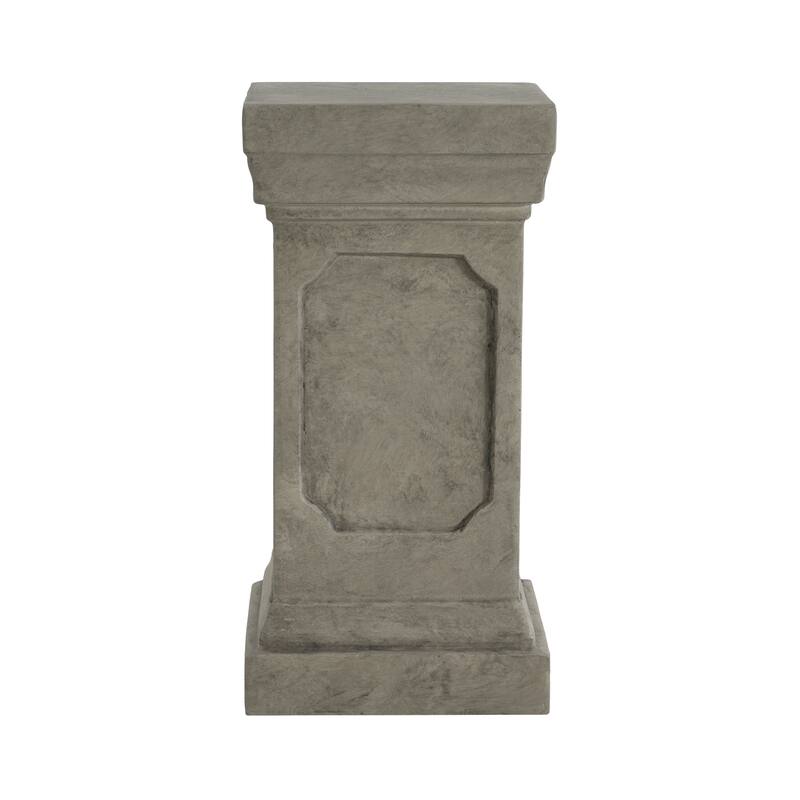 Christopher Knight Home - Thaloren 19.25'' H Indoor/Outdoor Handcrafted MGO Plant Stand Pedestal