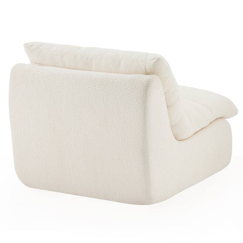 Upholstered Accent Sofa, Modern Armchair with Soft Cushioned Seat, Stylish Sofa for Living Room, Bedroom, or Office