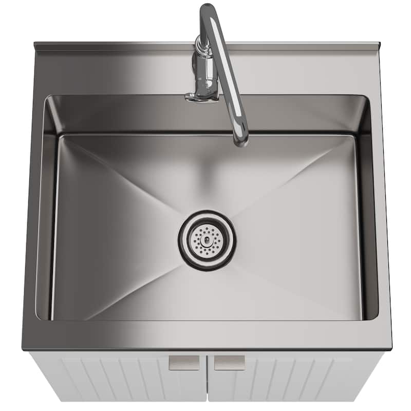 WYNDENHALL Bishop Laundry Cabinet with Faucet and Sink