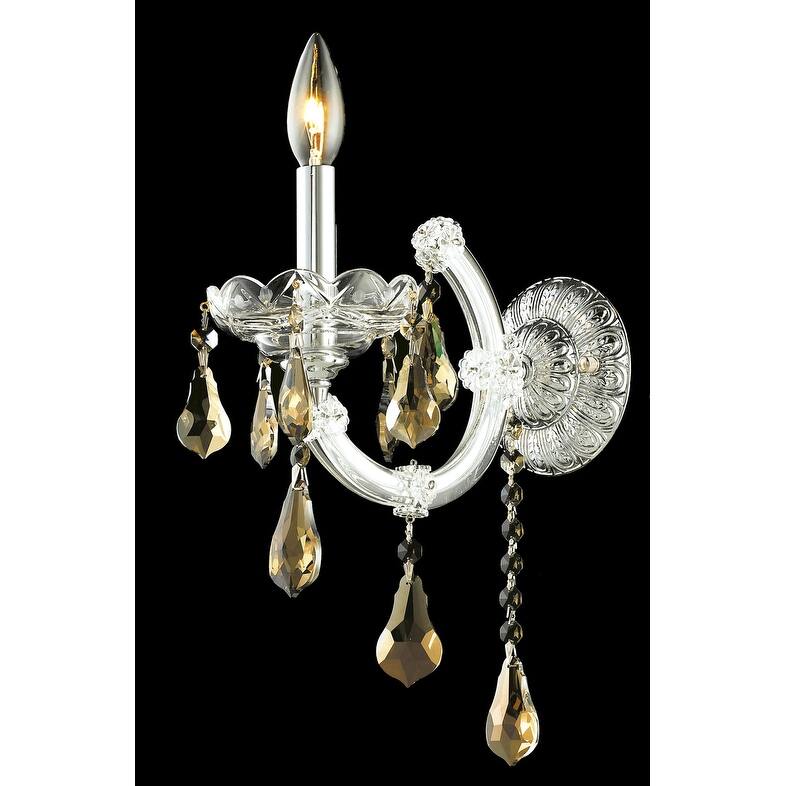 Fleur Illumination 1 light Chrome Wall Sconce