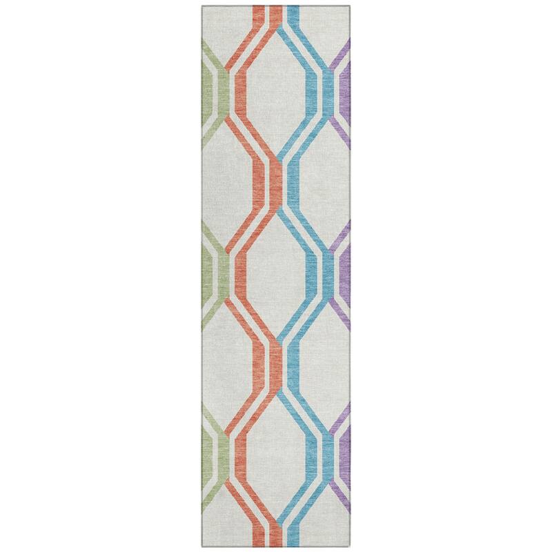 Machine Washable Indoor/ Outdoor Contemporary Dimensions Chantille Rug