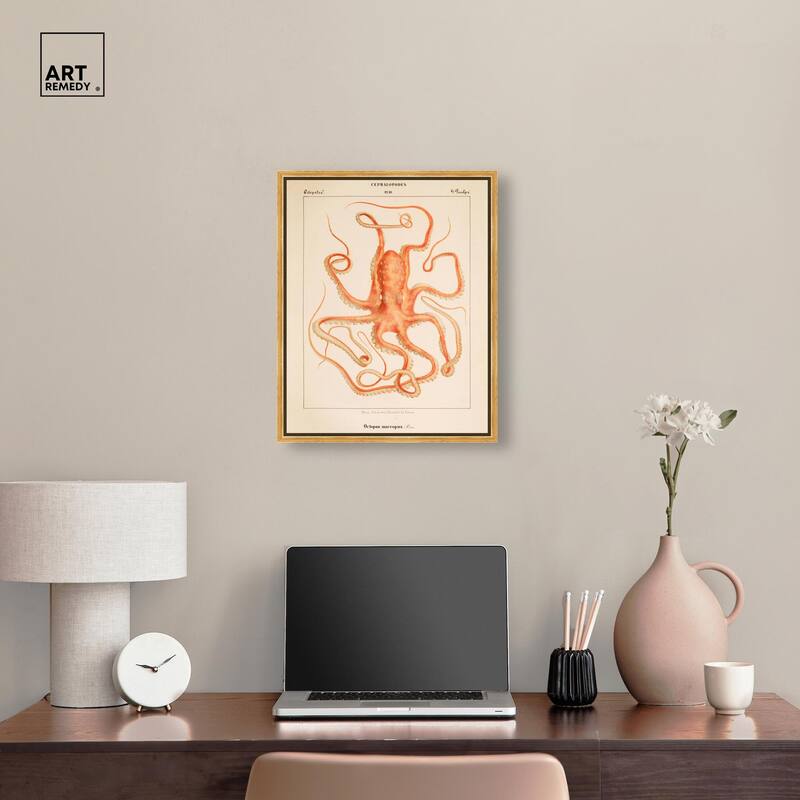 Verany The Octopus 1815 I Canvas by Art Remedy