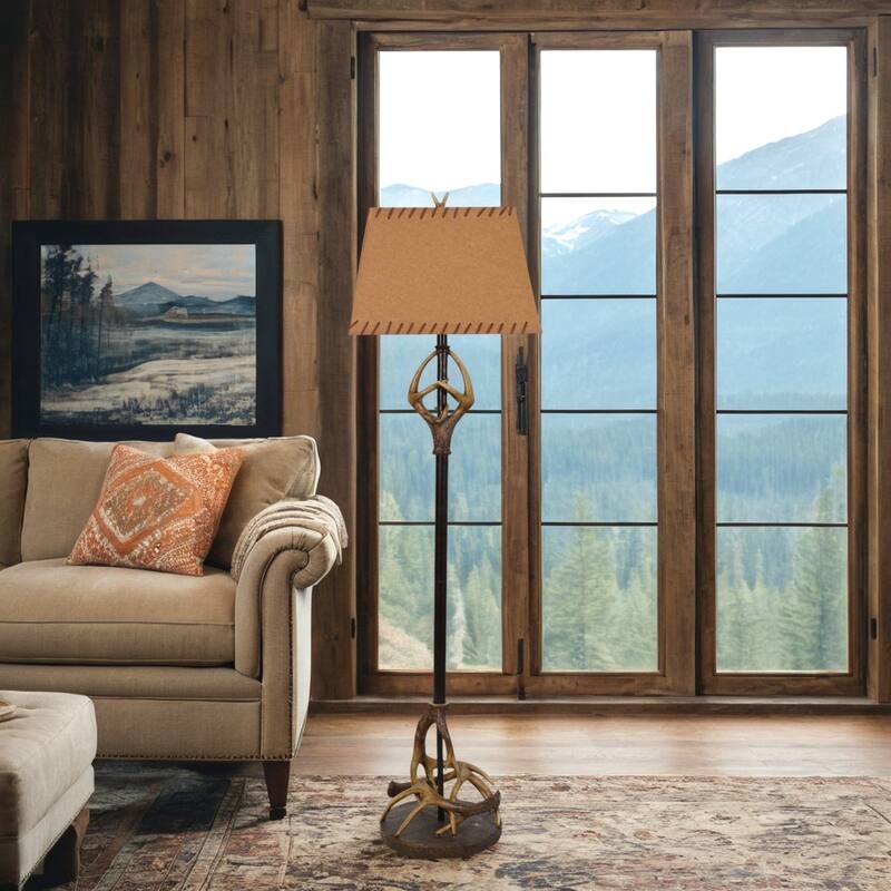 Polyresin 61" Floor Lamp