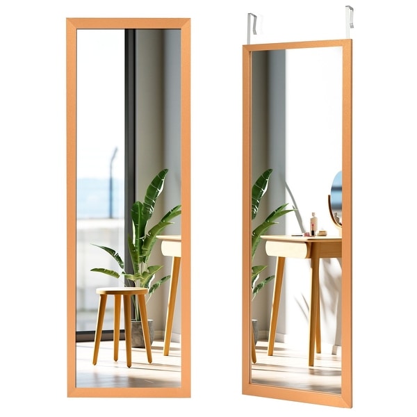 Full length mirror shop wood frame