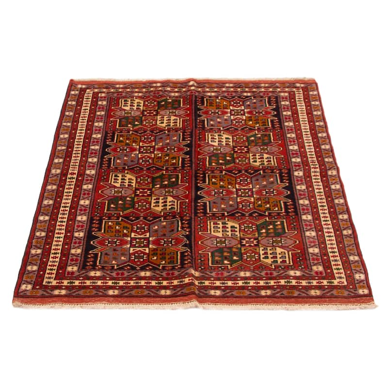 ECARPETGALLERY Hand-knotted Melis Dark Copper Wool Rug - 4'1 x 5'5