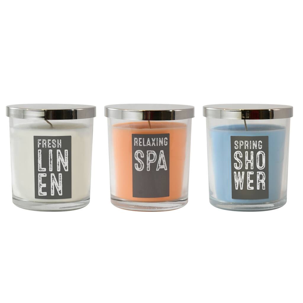 Fresh Collection Scented Candles (set of 3)