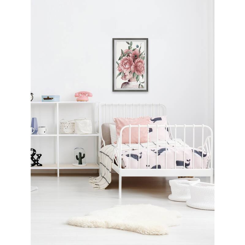 Mid-Century Wall Art Print Framed - Modern Canvas Painting for Living Room Decor - 24x36