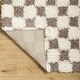 preview thumbnail 26 of 48, Livabliss Urban Shag Scandinavian Checkered Area Rug.