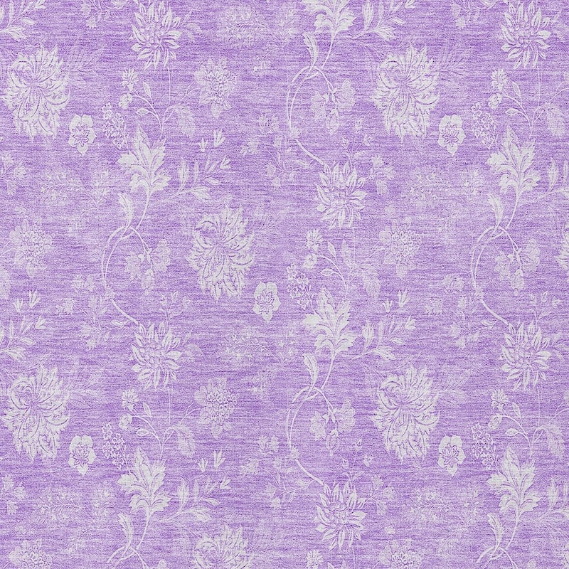 HomeRoots Floral Transitional Rectangle Outdoor Rug