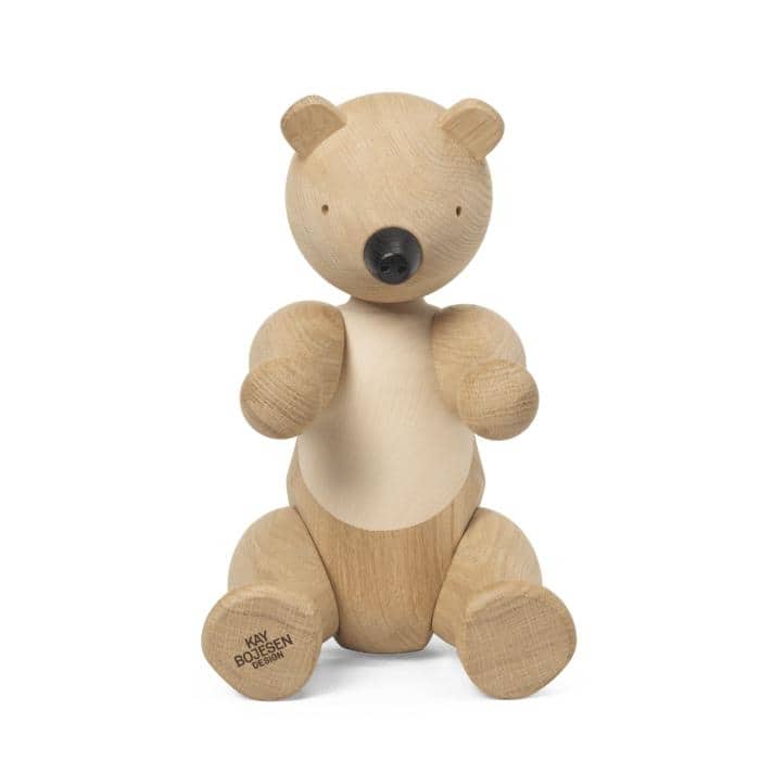 Kay Bojesen Bear, Oak/Maple, Large - H: 15.7"