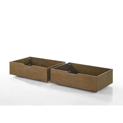 Highland 37" Wide Farmhouse Wood Small Drawers, Sand Dune (Set of 2)