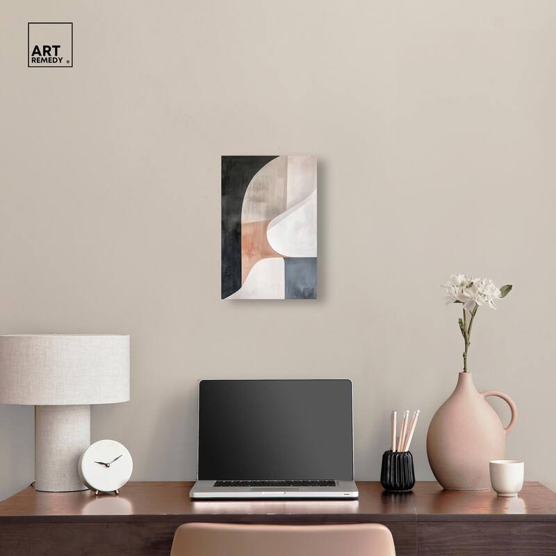 Curved Contour II Canvas by Art Remedy, Gallery Wrapped