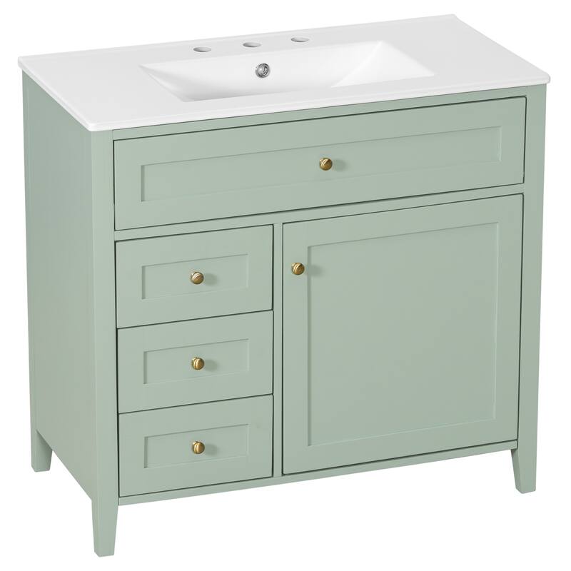 GDFStudio - Adrian Montgomery Modern Freestanding Bathroom Vanity