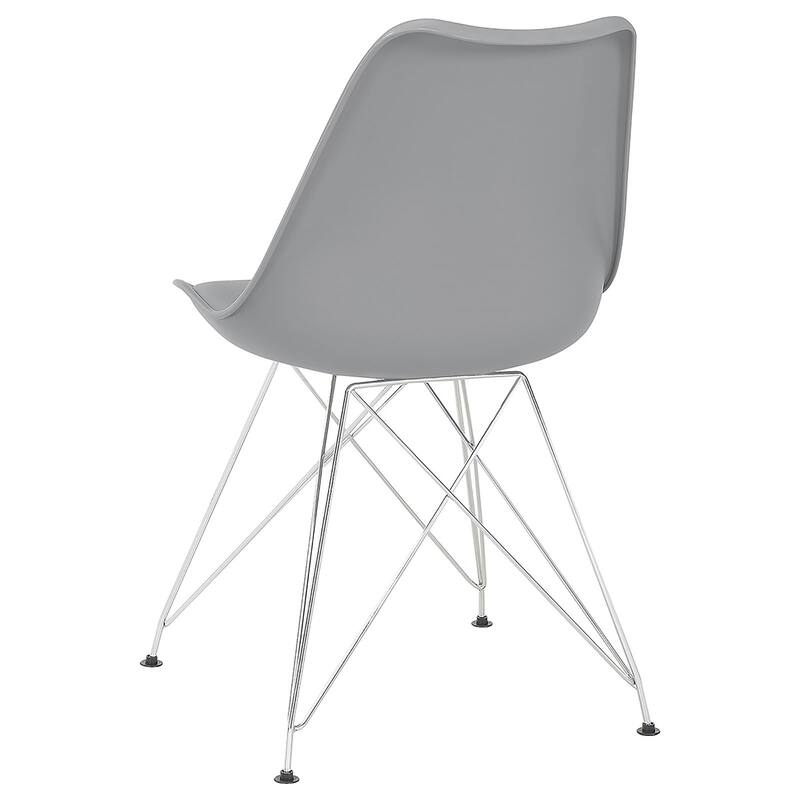 Chrome Leg Padded Side Chair,Dining Chair (Set of 2)