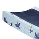preview thumbnail 2 of 4, Lambs & Ivy Jungle Party Blue Monkey/Palm Tree Changing Pad Cover
