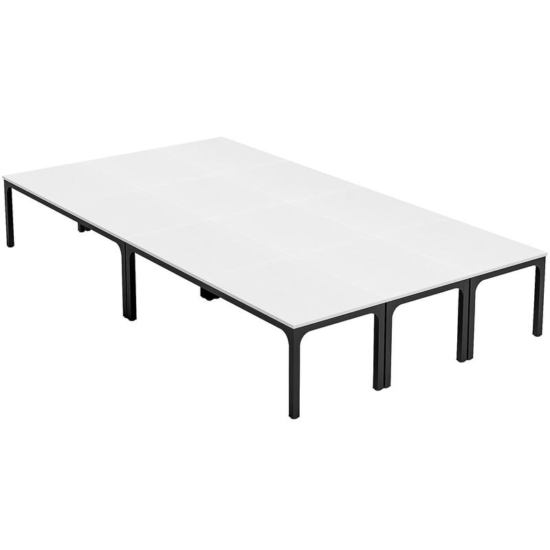 19FT Conference Table,Large Rectangle Meeting Seminar Table for 16-22 Person