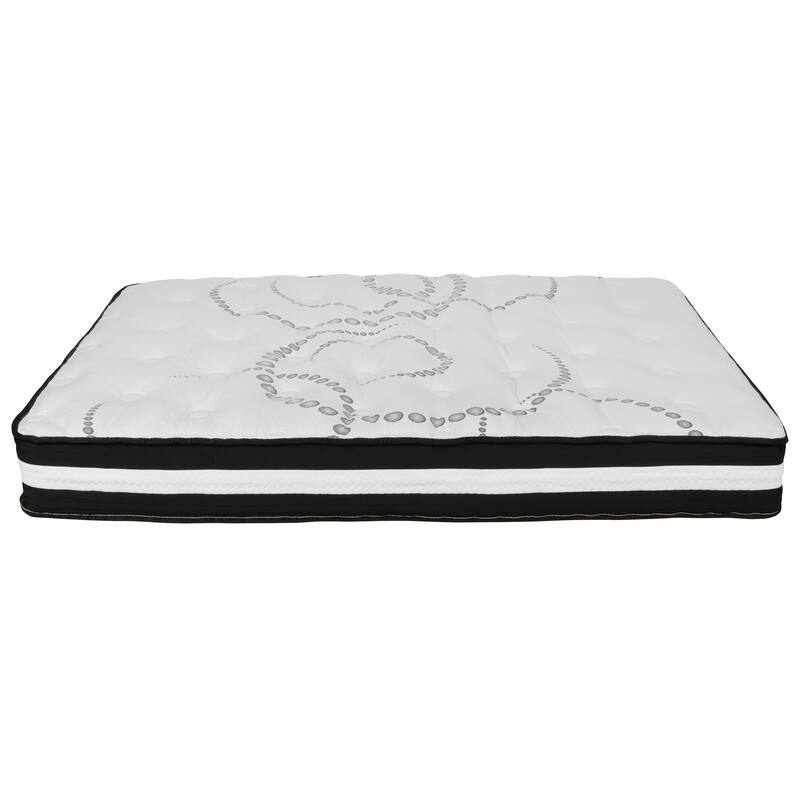 Platform Bed Frame; Pocket Spring Mattress & Memory Foam Topper