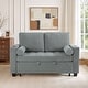 preview thumbnail 2 of 11, 3-in-1 Pull-Out Sleeper Sofa Bed Convertible Adjustable Multi-Functional Loveseat with USB Port