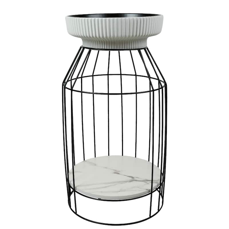 Fine Fixtures Dumbo Modern Bathroom Vanity -Black Rack with Vessel Sink