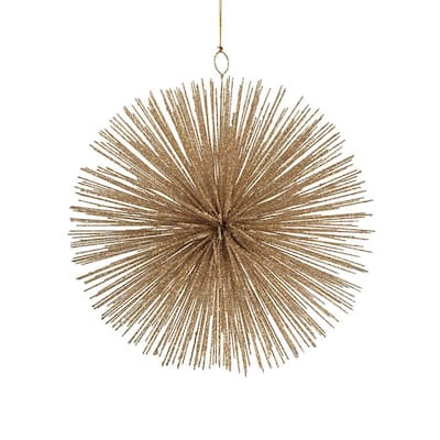 8" Starburst Wire Hanging Ornaments, Set of 2