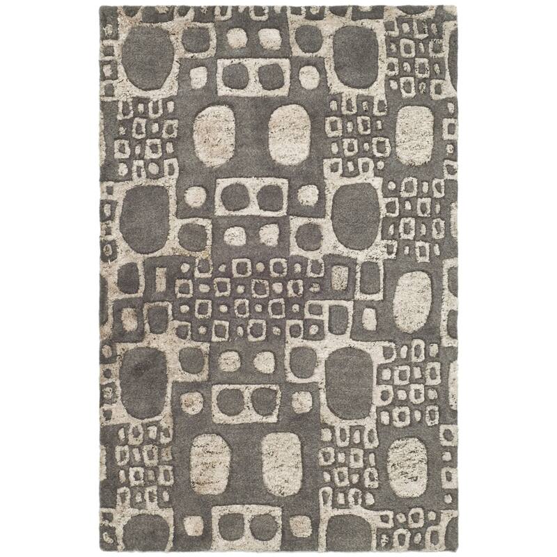 SAFAVIEH Handmade Soho Waldtraud Deco Stones N.Z. Wool Rug