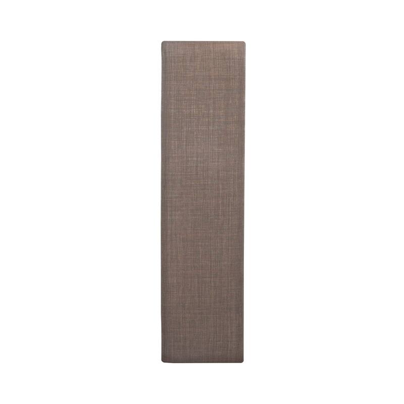 Brook Bay Textured White Carbon Gray Upholstered Dining Bench