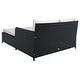 preview thumbnail 48 of 59, SAFAVIEH Outdoor Cadeo Wicker Daybed with Pillows and Cushions