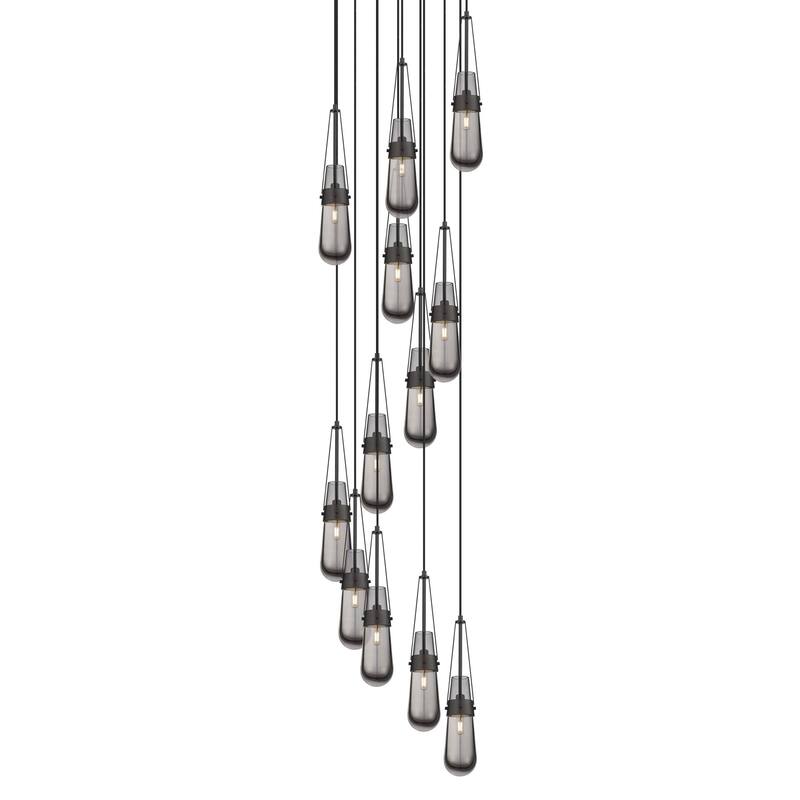 Innovations Lighting 126-452-1P-21-24 Milan Pendant Milan 12 Light 24"
