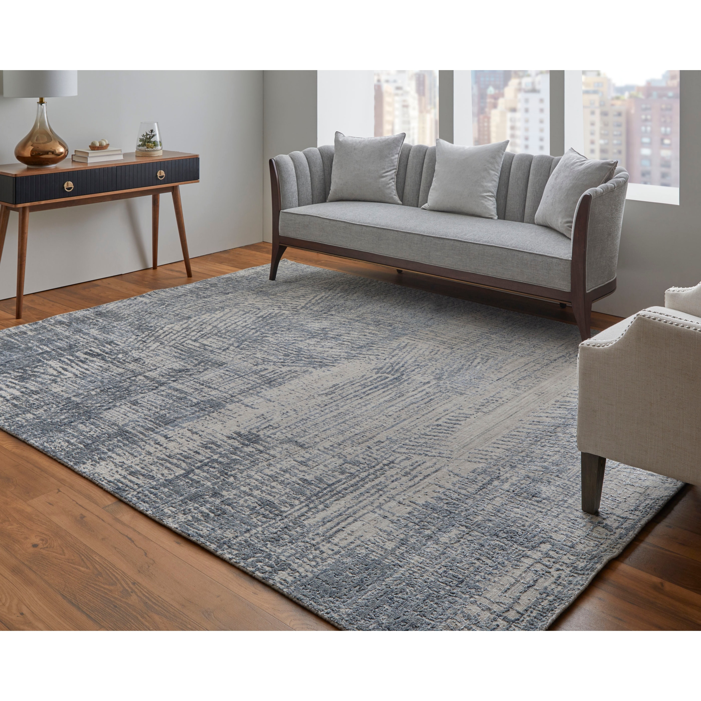 Grand Bazaar Kinton Hand Woven Abstract Modern Area Rug
