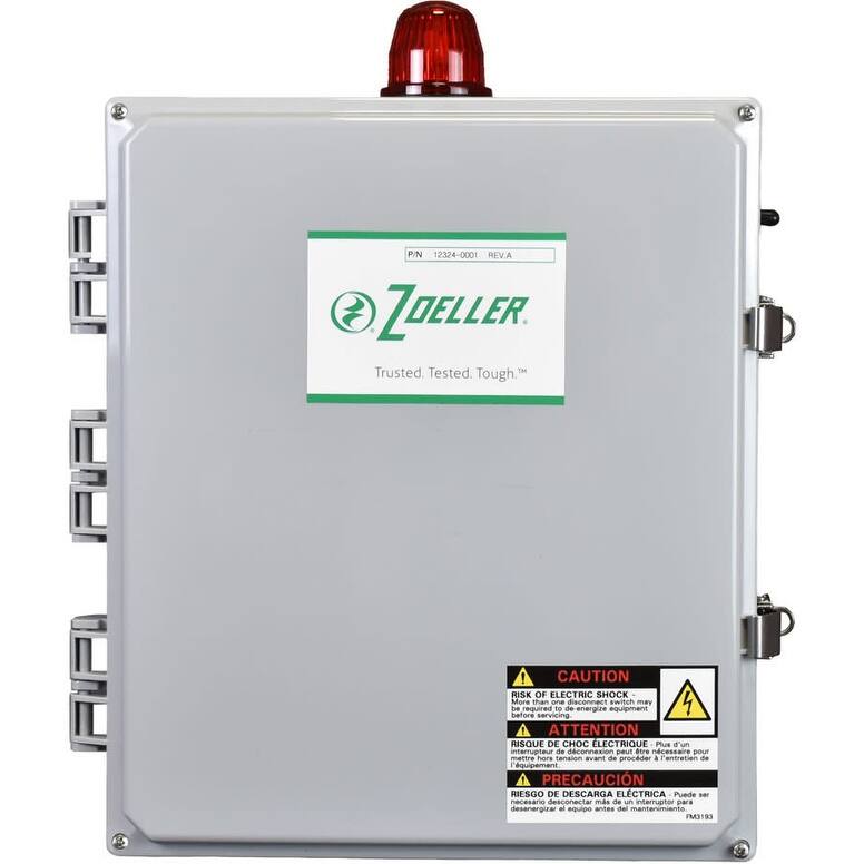 Zoeller 124E4-0001 Duplex Pivot Pro Control Panel, 6-10 Amps - Gray