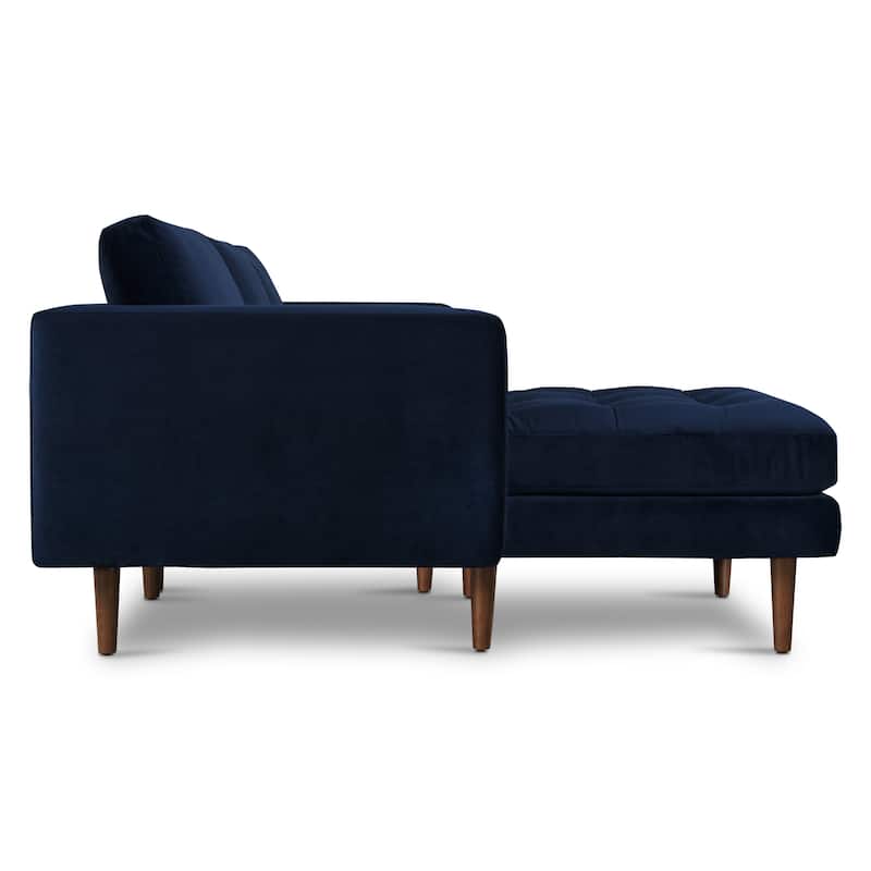 Poly and Bark Napa Fabric Left Sectional Sofa