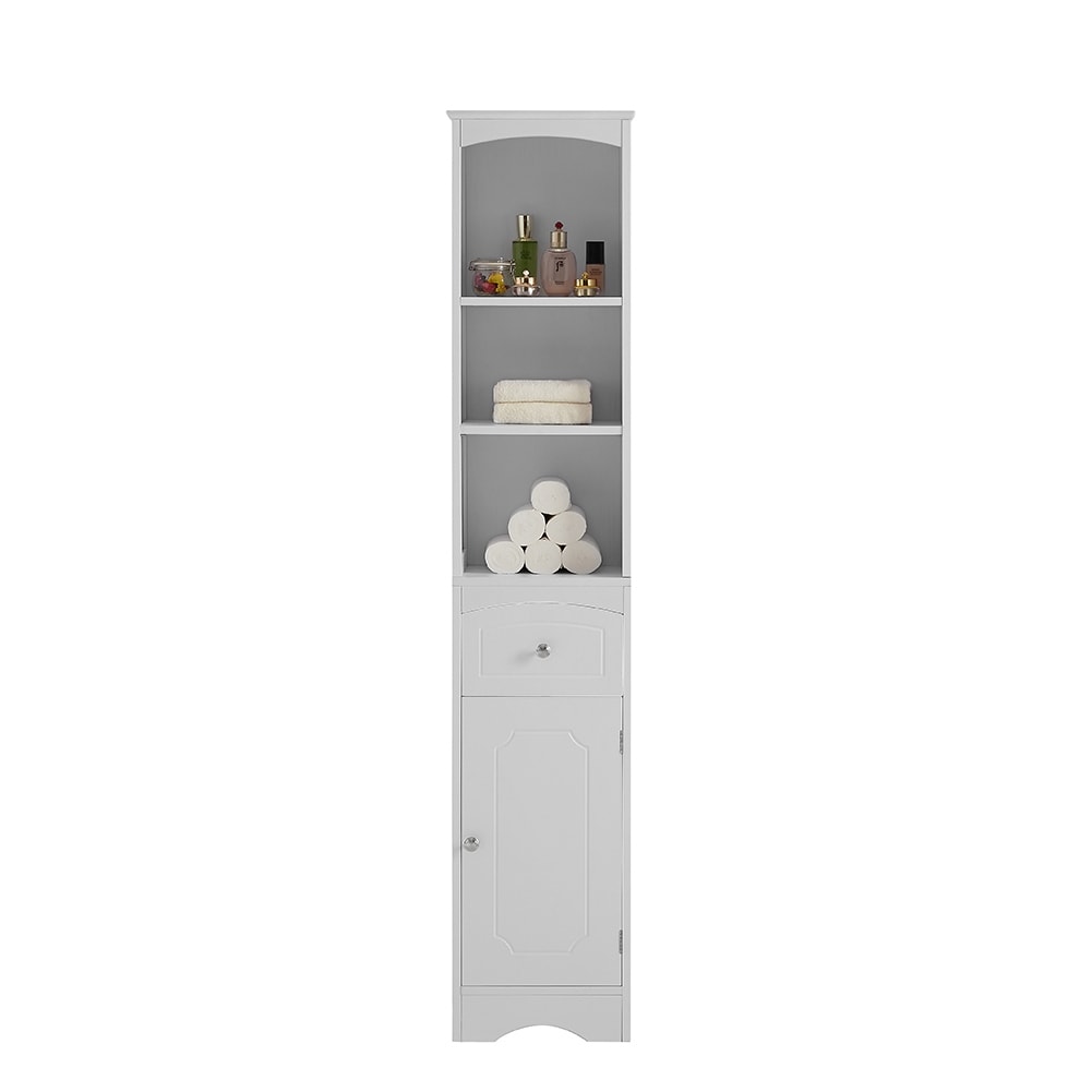 Small Bathroom Storage Cabinet for Small Spaces, Over The Toilet Storage  Cabinet for Skinny Bathroom Storage Corner Floor, - On Sale - Bed Bath &  Beyond - 37640931