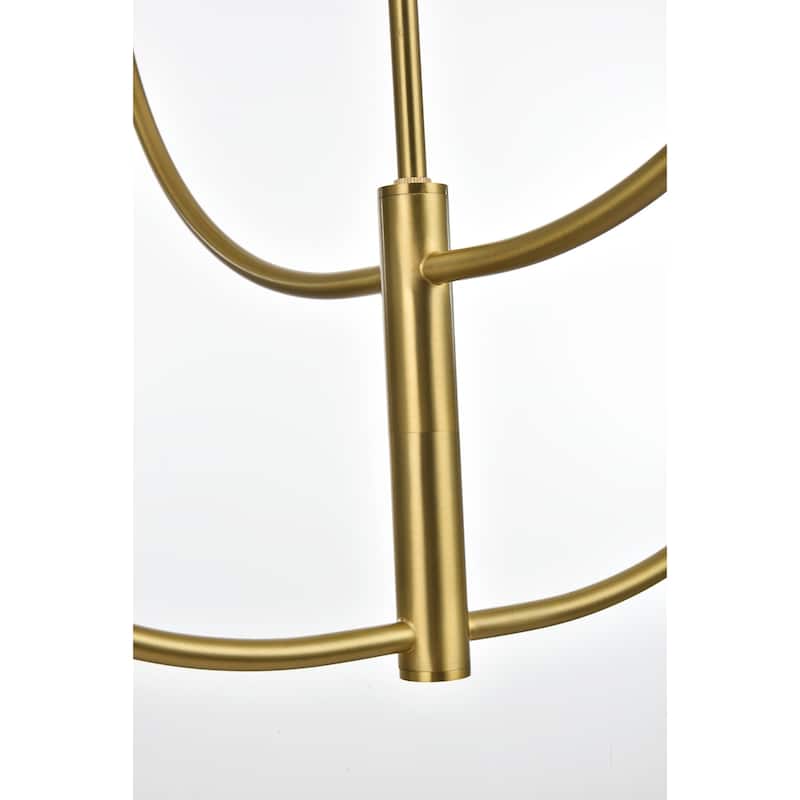 Elegant Lighting LD814D30 Nyomi 4 Light 30" Wide Chandelier