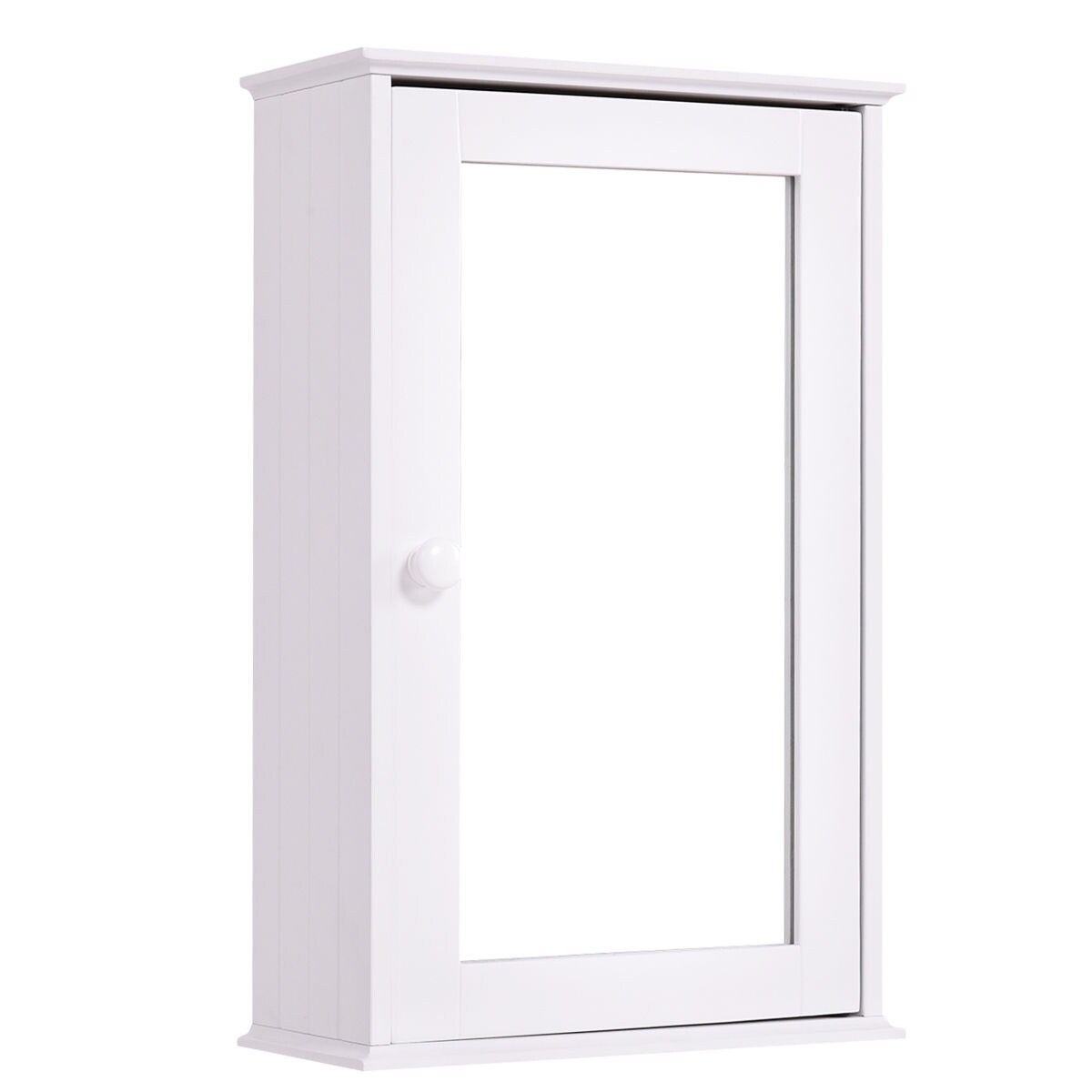 Shop Bathroom Wall Cabinet With Single Mirror Door On Sale