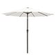 preview thumbnail 3 of 76, 9-ft Patio Market Umbrella with Tilting Pole, Waterproof & Breathable Canopy Off-White