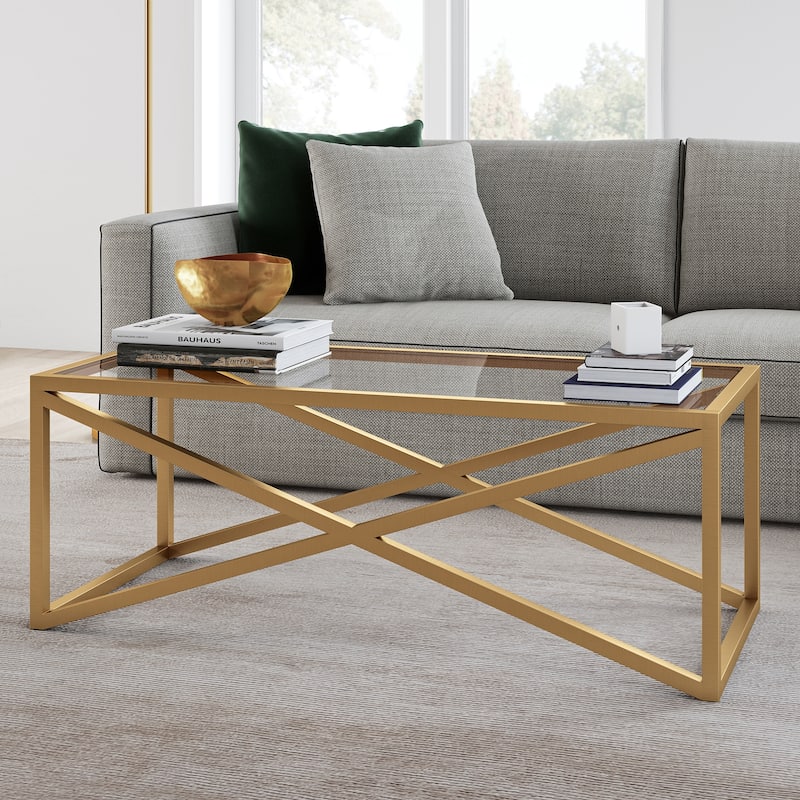 Calix 46" Wide Rectangular Coffee Table - 46" Wide